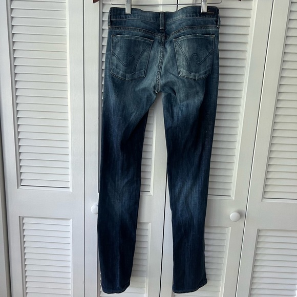 Citizens of Humanity Ava Stretch Distressed Low Waist Straight Leg Jean, size 26 - Picture 2 of 9